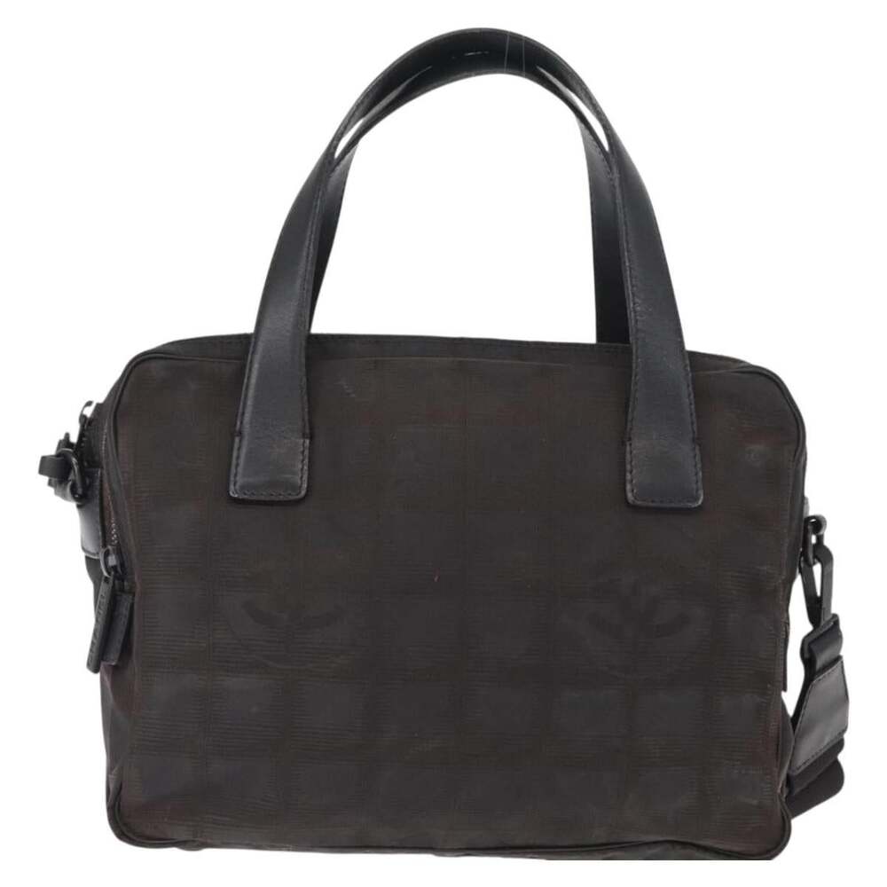 Chanel Nylon New Travel Line Handbag Black